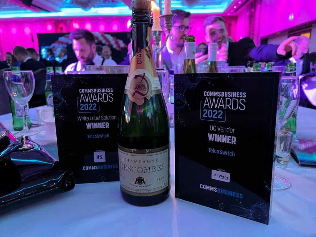 TelcoSwitch does the double at the 2022 Comms Business Awards